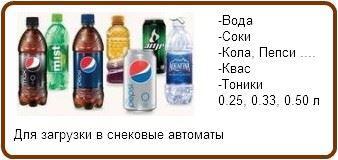 Вода, напитки