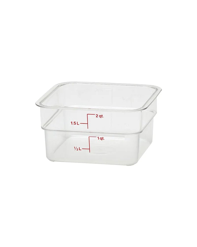 Контейнер для продуктов градуированный поликарбонат 1,9л ,H=10,L=18,5,B=18,5см прозр.