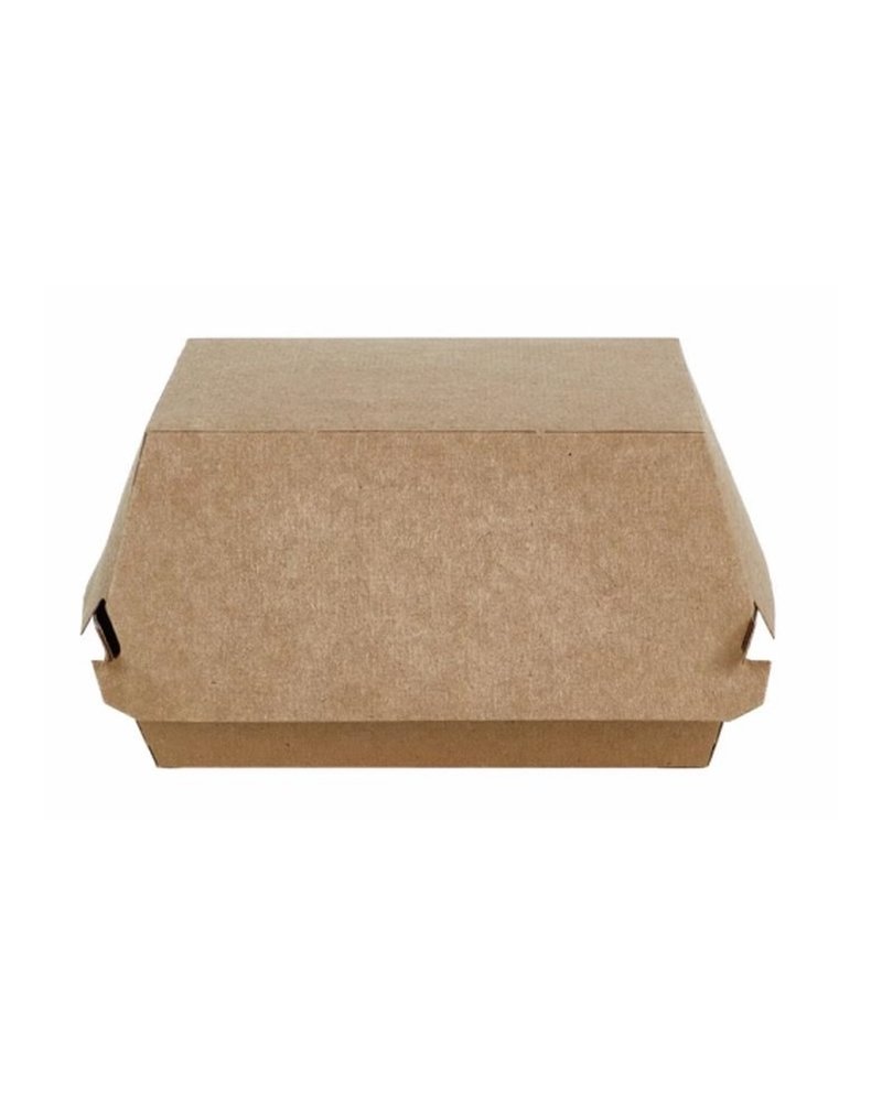 Коробка д/гамбургеров ECO BURGER L 120х120х70мм BURGER Размер L цвет Крафт DoECO (х50/150)