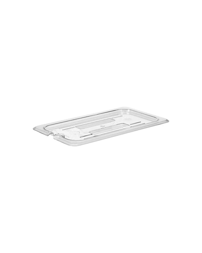 Крышка для гастроемкости GN 1/3 с вырезом для ложки поликарбонат ,L=32,5,B=17,6см прозр.