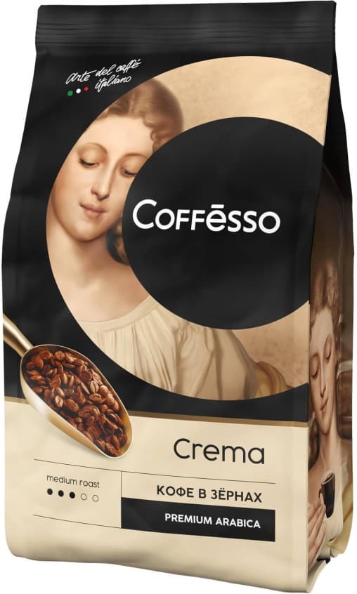 Кофе в зернах Coffesso Crema 1000 гр