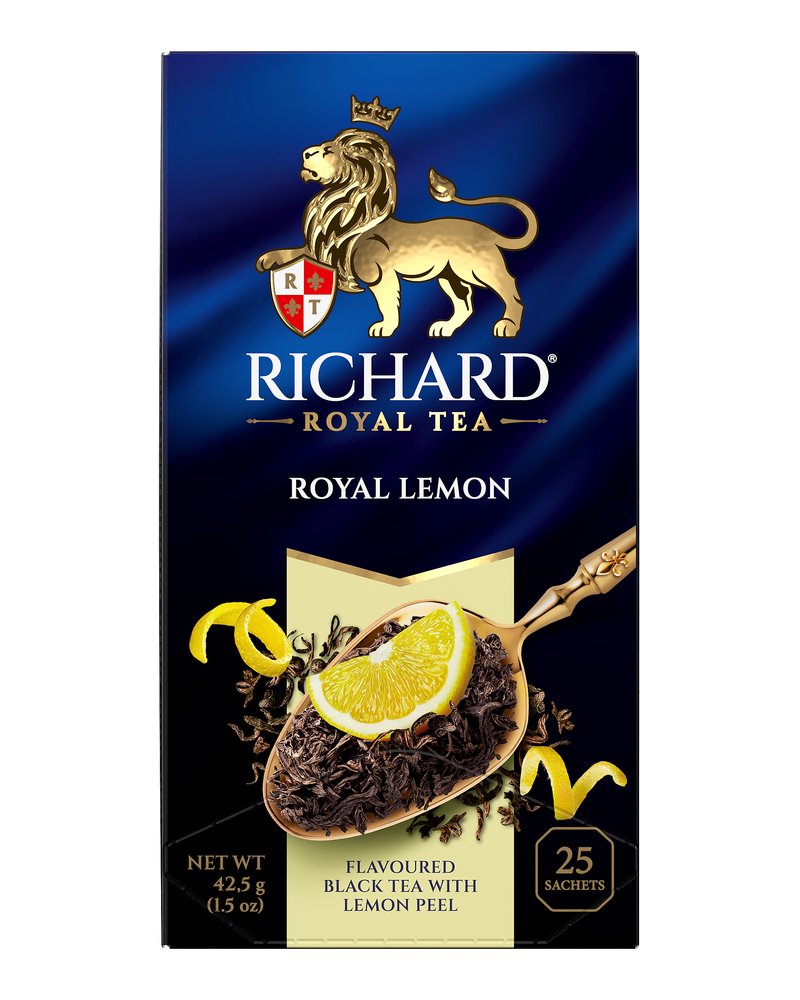 Чай Richard "Royal Lemon" чёрный ароматизированный  25 сашетов