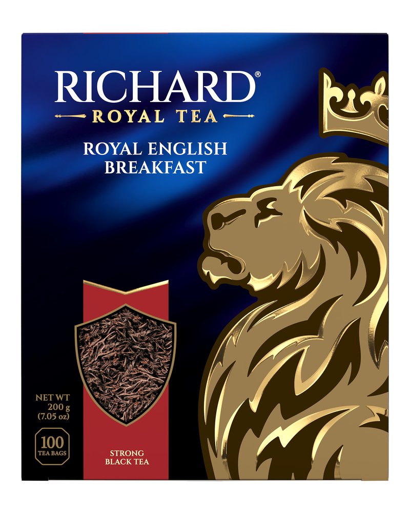 Чай Richard "Royal English Вreakfast" черный 100 пакетиков