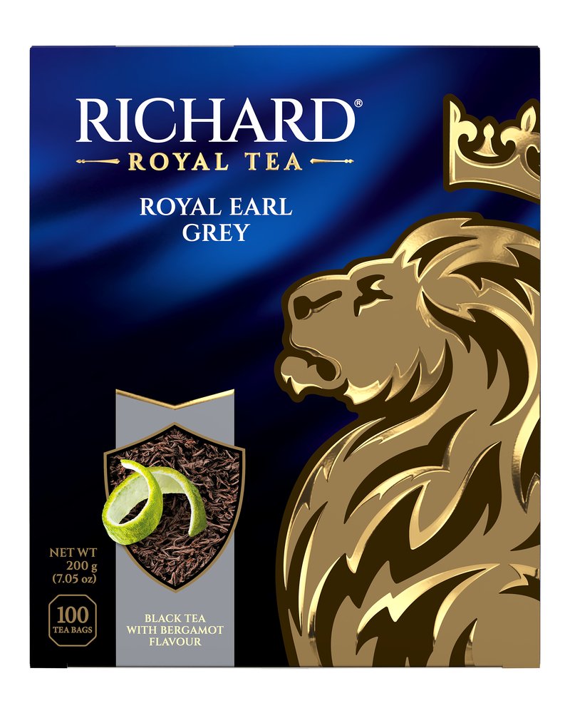Чай Richard "Royal Earl Grey" черный ароматизированный 100 пакетиков