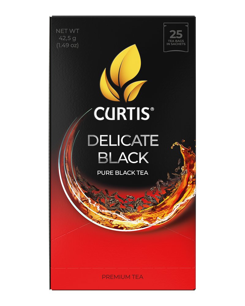 Чай черный в пакетиках CURTIS "Delicate Black" 25 пакетиков, мелколистовой