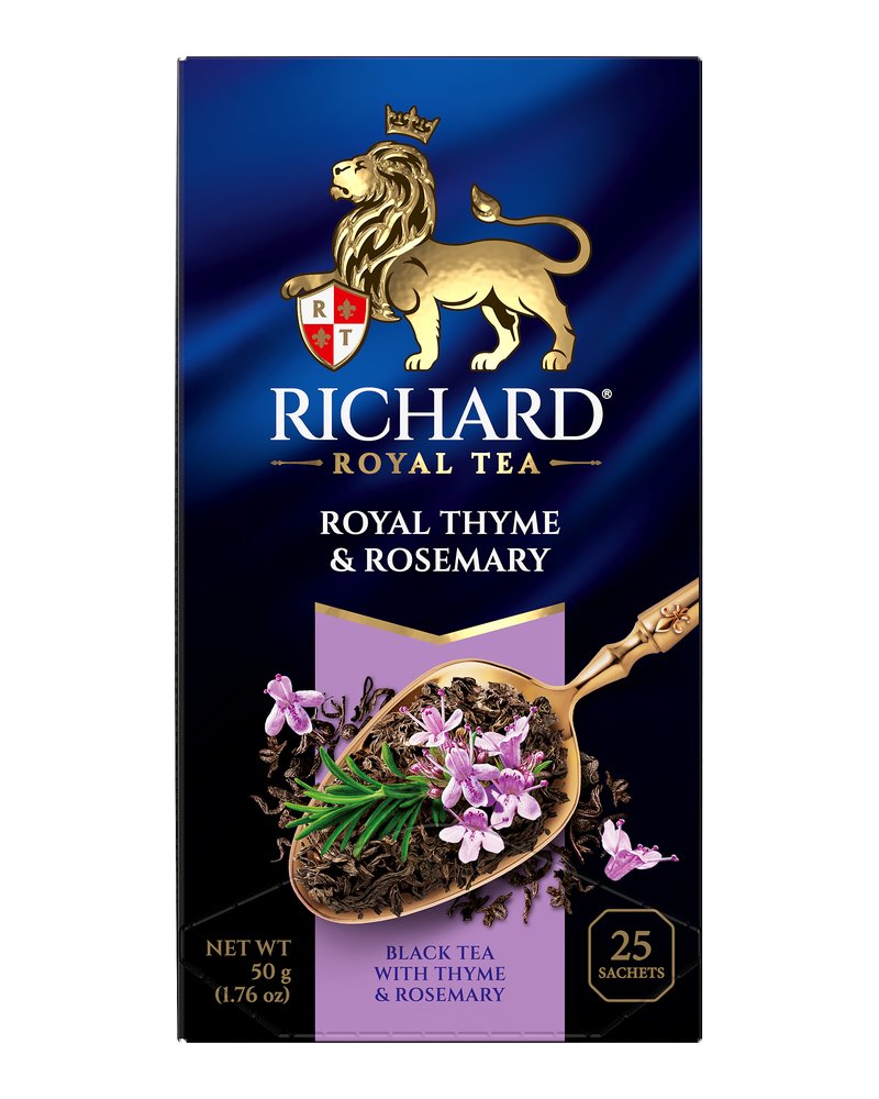 Чай Richard "Royal Thyme & Rosemary" чёрный ароматизированный 25 сашетов
