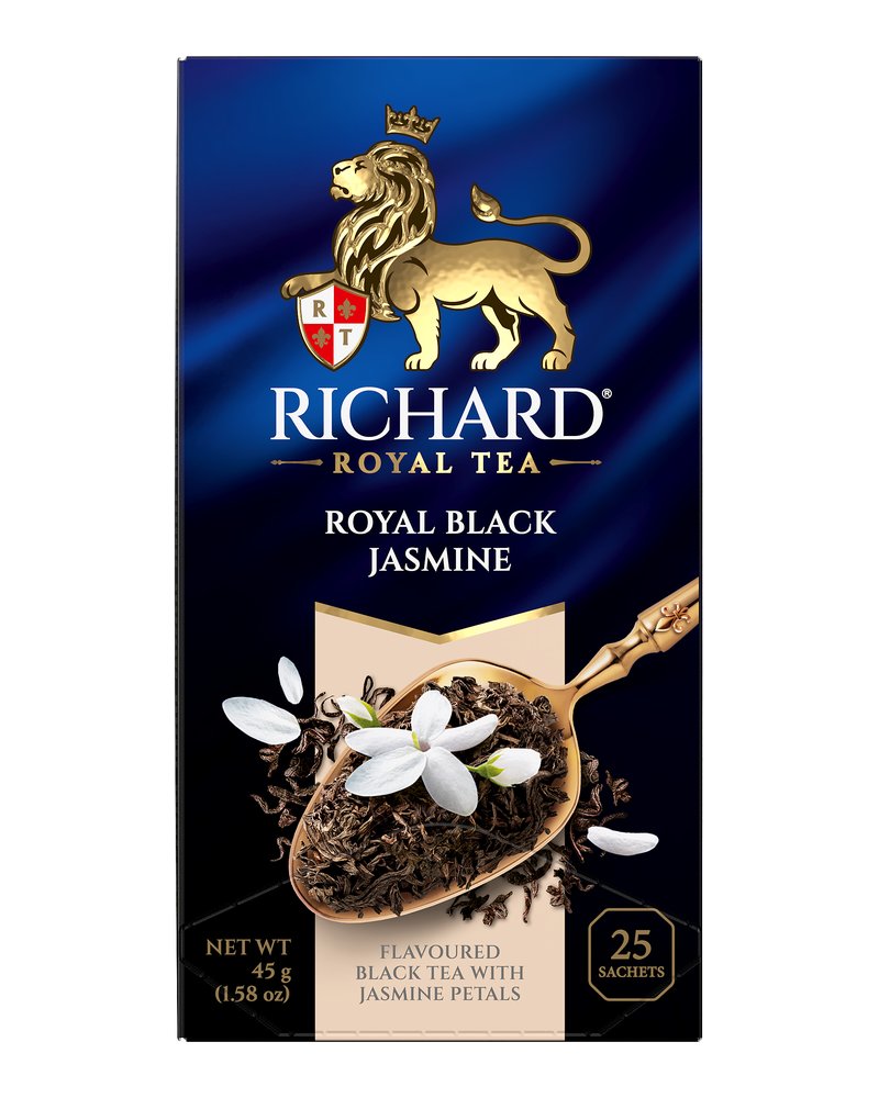 Чай Richard "Royal Black Jasmine" черный ароматизированный 25 сашетов