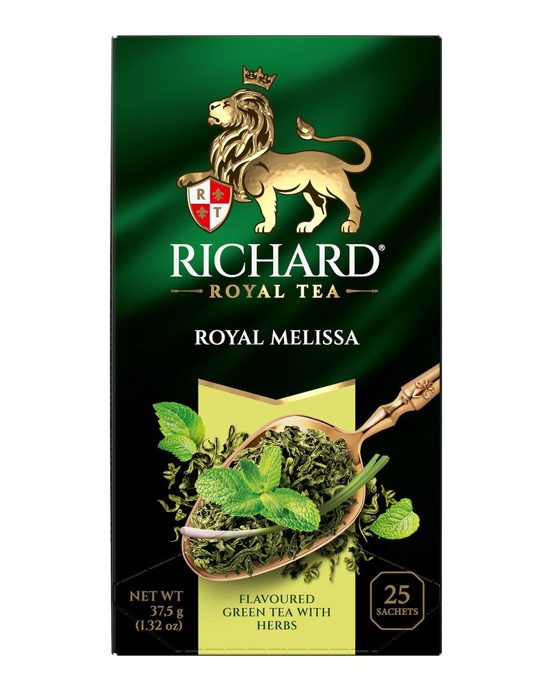 Чай Richard "Royal Melissa" зеленый ароматизированный 25 сашетов