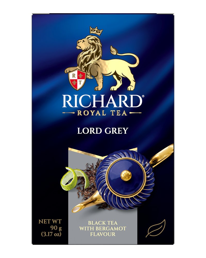 Чай Richard  "Lord Grey"  черный крупнолистовой 90г
