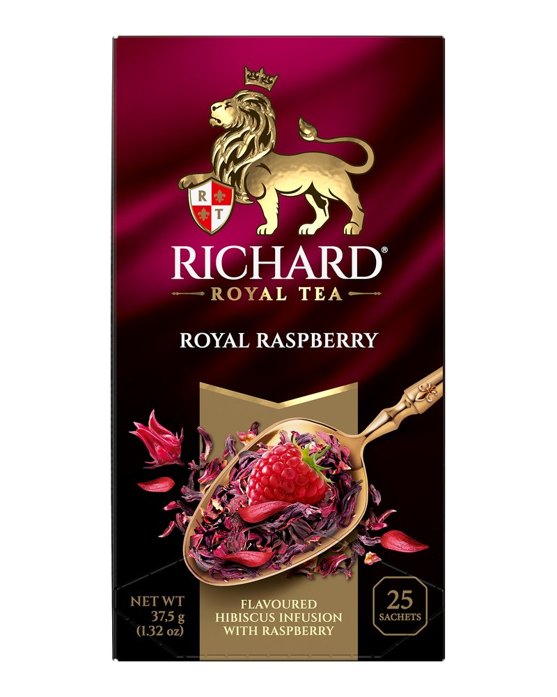 Чай Richard "Royal Raspberry" фруктово-травяной ароматизированный 25 сашетов