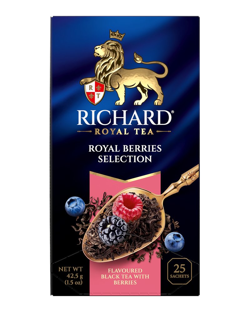 Чай Richard "Royal Berries Selection" черный ароматизированный 25 сашетов