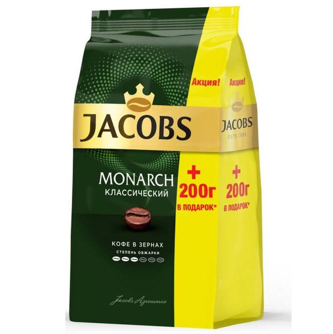 Кофе в зернах Jacobs Monarch 1000 г