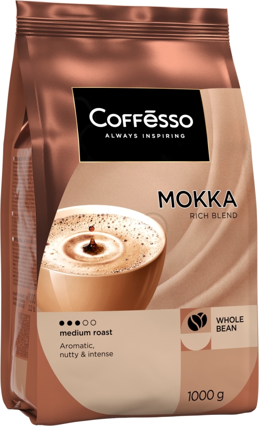 Кофе в зернах Coffesso MOKKA 100% робуста 1000 г