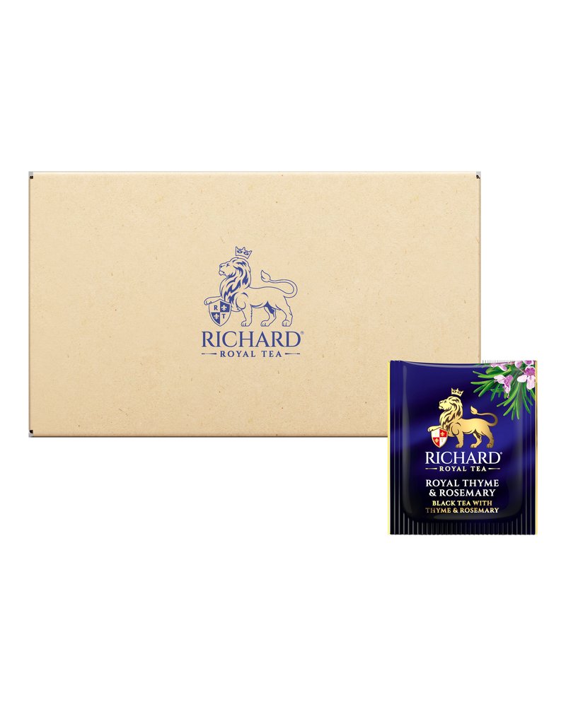 Чай Richard "Royal Thyme & Rosemary" чёрный ароматизированный, мелколистовой, 200 сашетов