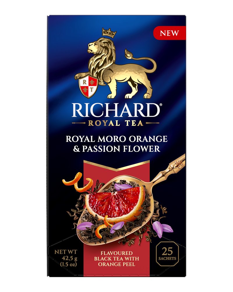 Чай Richard "Royal Moro orange & Passion flower" черный ароматизированный 25 сашетов