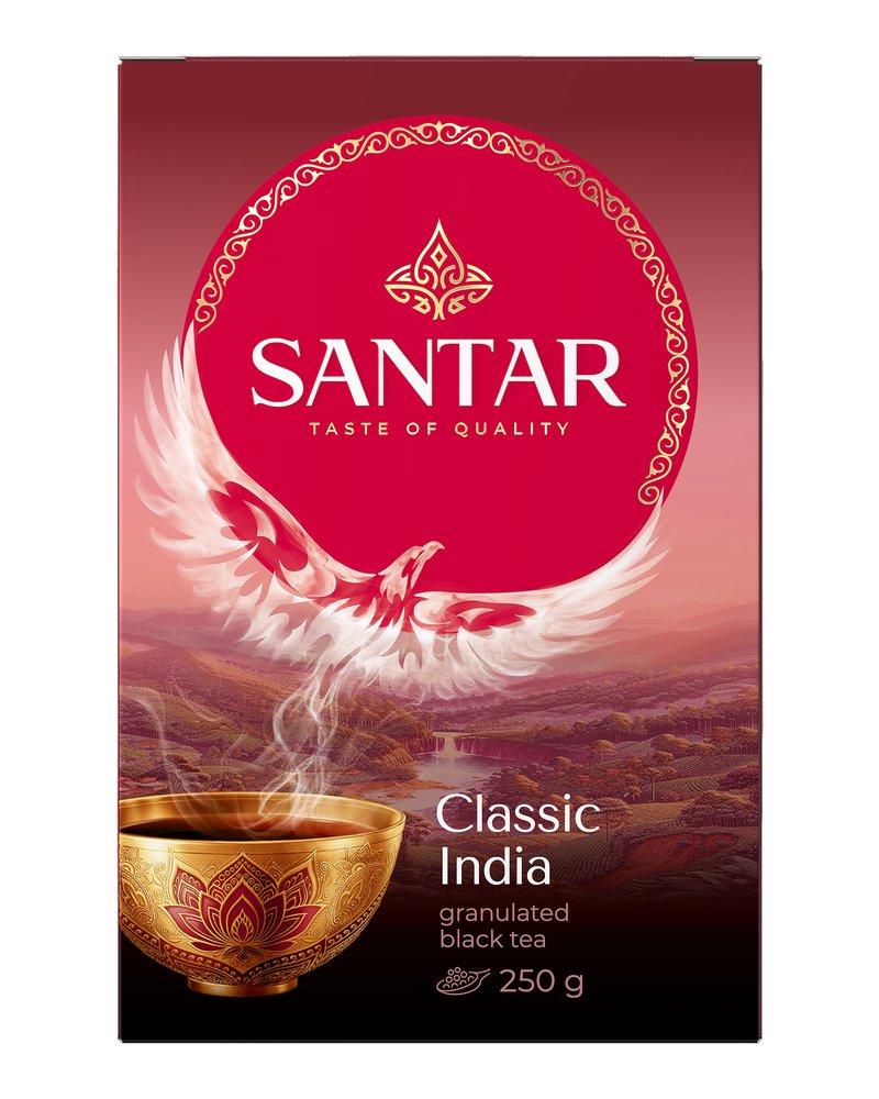 Черный гранулированный чай SANTAR "Classic India" 250г