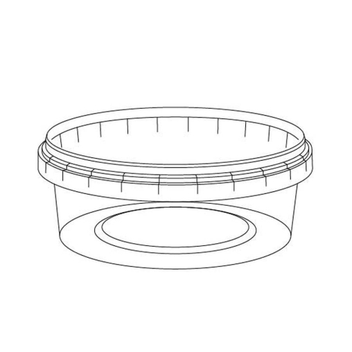 Банка под пресервы 285 мл Прозрачная С КРЫШКОЙ с контрольным замком d=122 мм PP