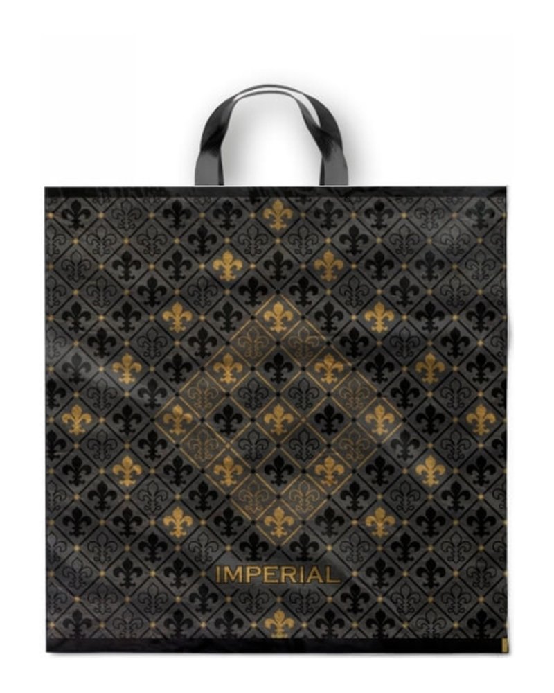 Пакет ПЭ с петлевой ручкой 40x40+6см (100) (Империал) Интерпак (х25/250)