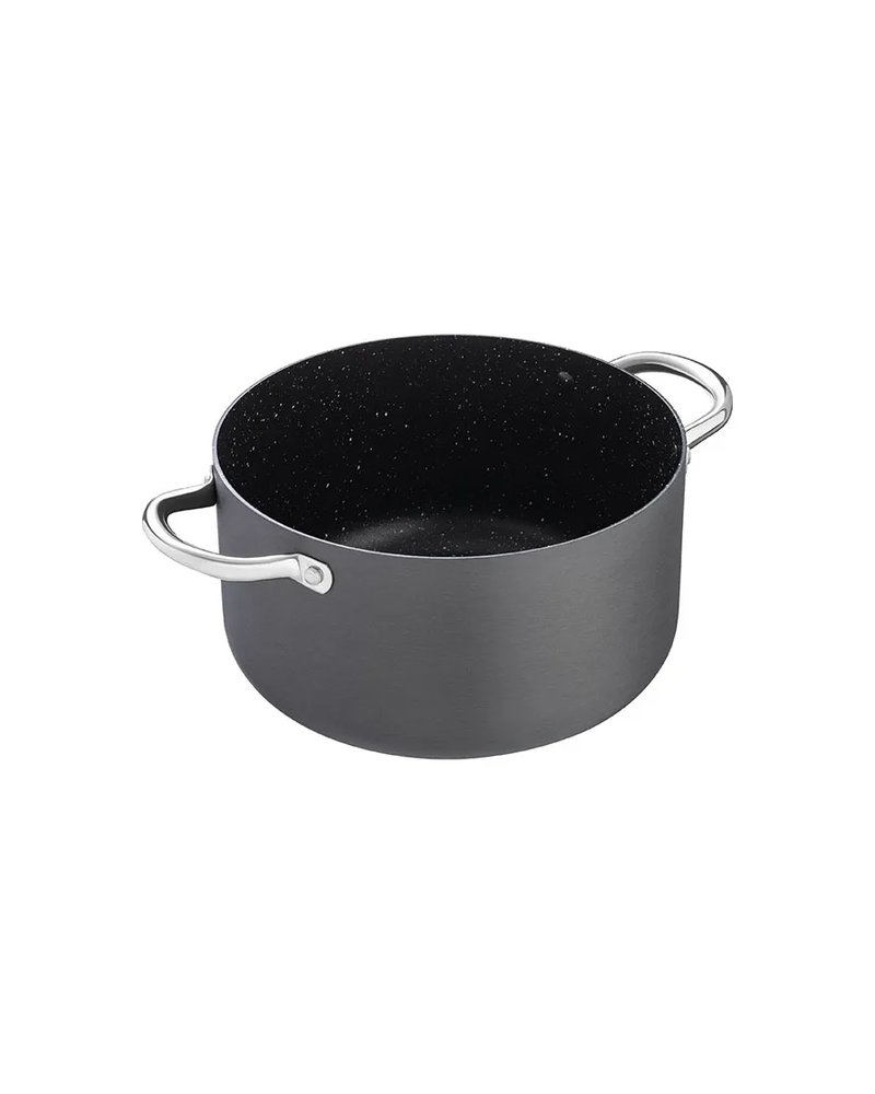 Кастрюля «Уитфорд» без крышки алюм.литой,сталь нерж. 5,5л D=24,H=13,5см граф.,черный