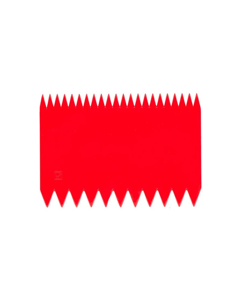 Шпатель кондитерский[10шт] пластик ,H=15,L=110,B=75мм красный