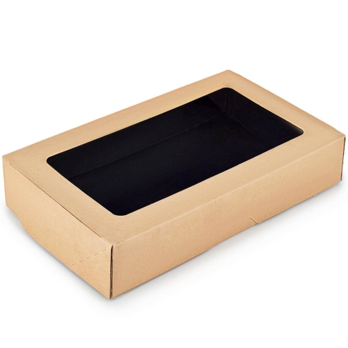 Контейнер OneBox 1900 мл крафт Черный 230×140×60 мм