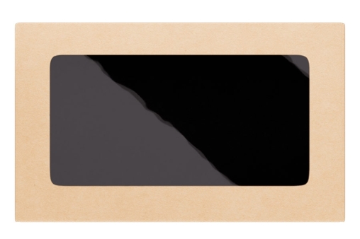 Контейнер OneBox 1000 мл Крафт/ Черный 200×120×40 мм
