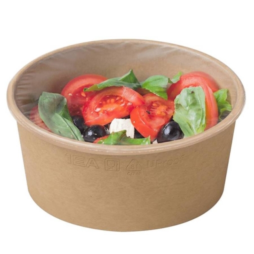 Креманка картонная OneBowl Ultraproof 760 мл Крафт d=145
