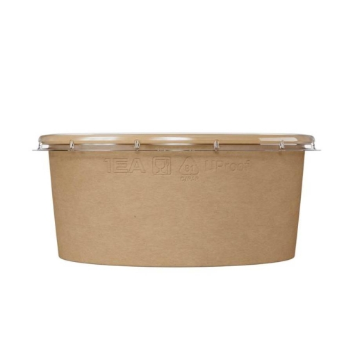 Креманка картонная OneBowl Ultraproof 760 мл Крафт d=145