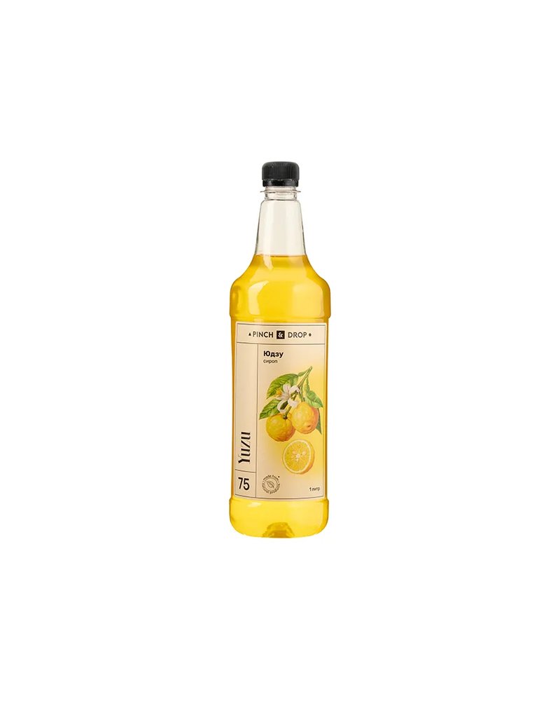 Сироп «Юдзу» Pinch&Drop пластик 1л D=81,H=301мм желт.