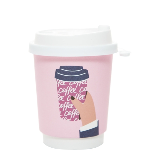 Стакан бумажный 2-слойный ProstoKap Розовая рука d=80 250 мл