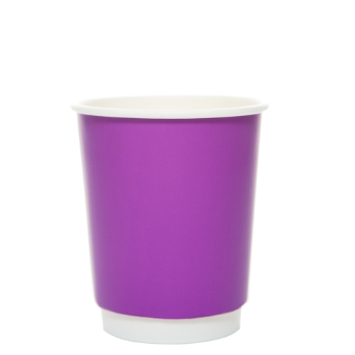 Стакан бумажный 2-слойный ProstoKap Фиолетовый d=80 250 мл