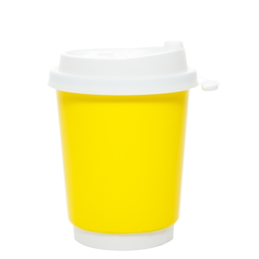 Стакан бумажный 2-слойный ProstoKap Желтый d=80 250 мл