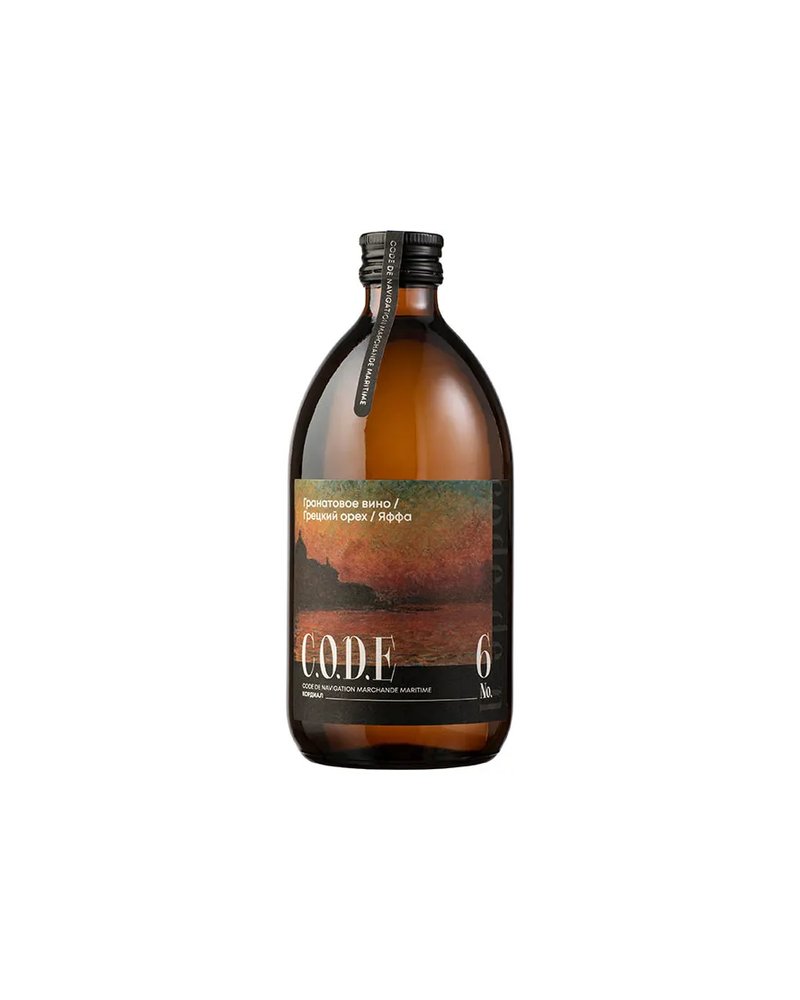 Кордиал «Гранатовое Вино / Грецкий Орех / Яффа» C.O.D.E уцененный стекло 0,5л D=7,H=18см