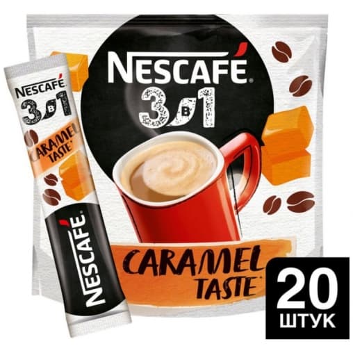 Кофе в стике Nescafe 3в1 Карамель стик 14.5 г