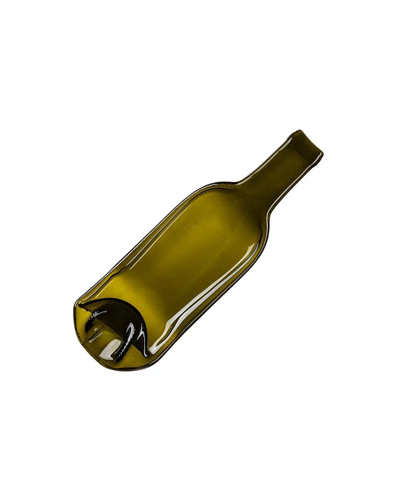Блюдо для подачи стекло ,L=32,B=11см олив.