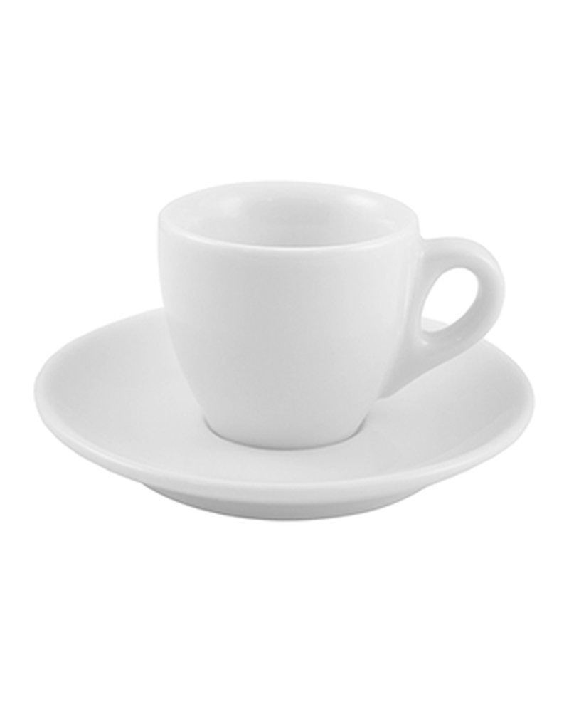 Кофейная пара «Верона» фарфор 80мл белый