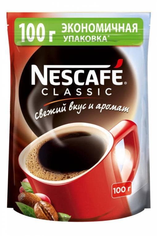 Кофе растворимый Nescafé Classic пакет 100г