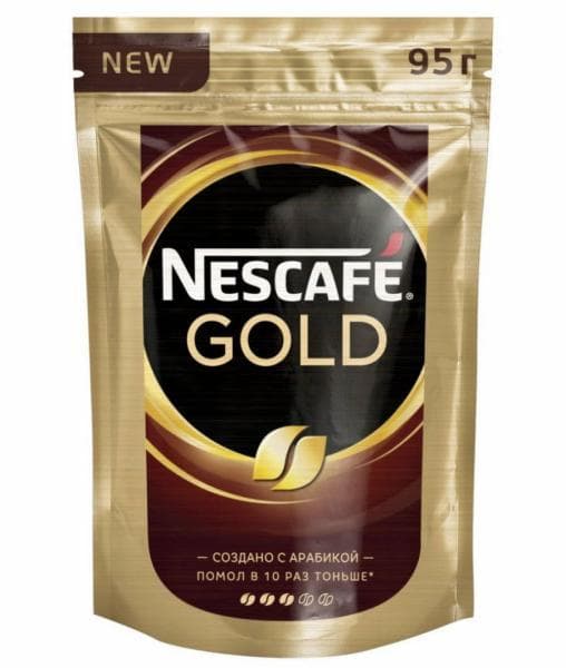 Кофе растворимый Nescafé Gold пакет 95г