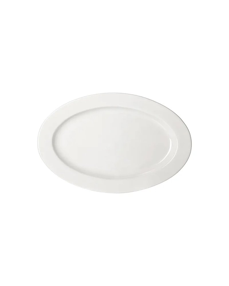 Блюдо «Кунстверк» овальное фарфор ,H=30,L=455,B=305мм белый