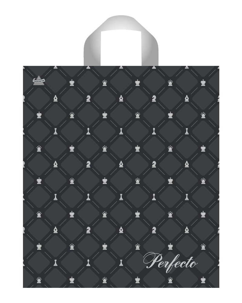 Пакет ПЭ с петлевой ручкой 31x35+3см (95) (Перфекто Шахматы) Тико (х25/300)