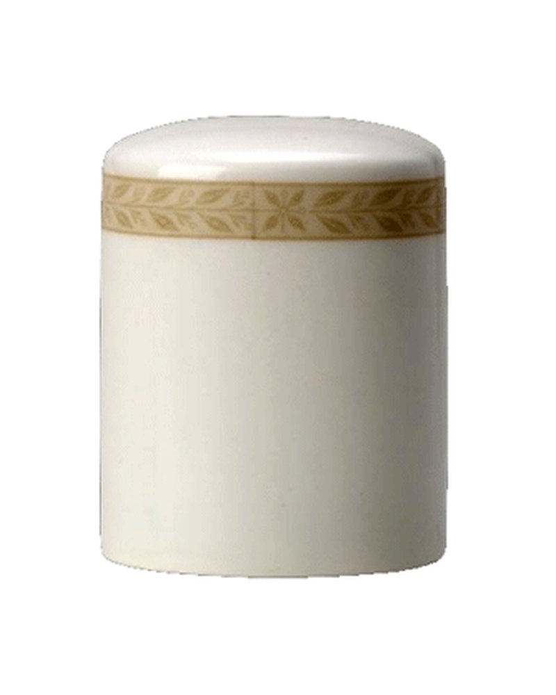 Солонка «Антуанетт» фарфор ,H=6,L=5см белый,олив.