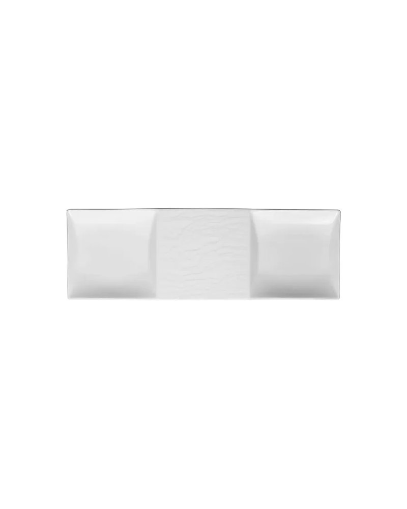 Менажница 3 секции прямоугольная фарфор ,H=16,L=337,B=112мм белый