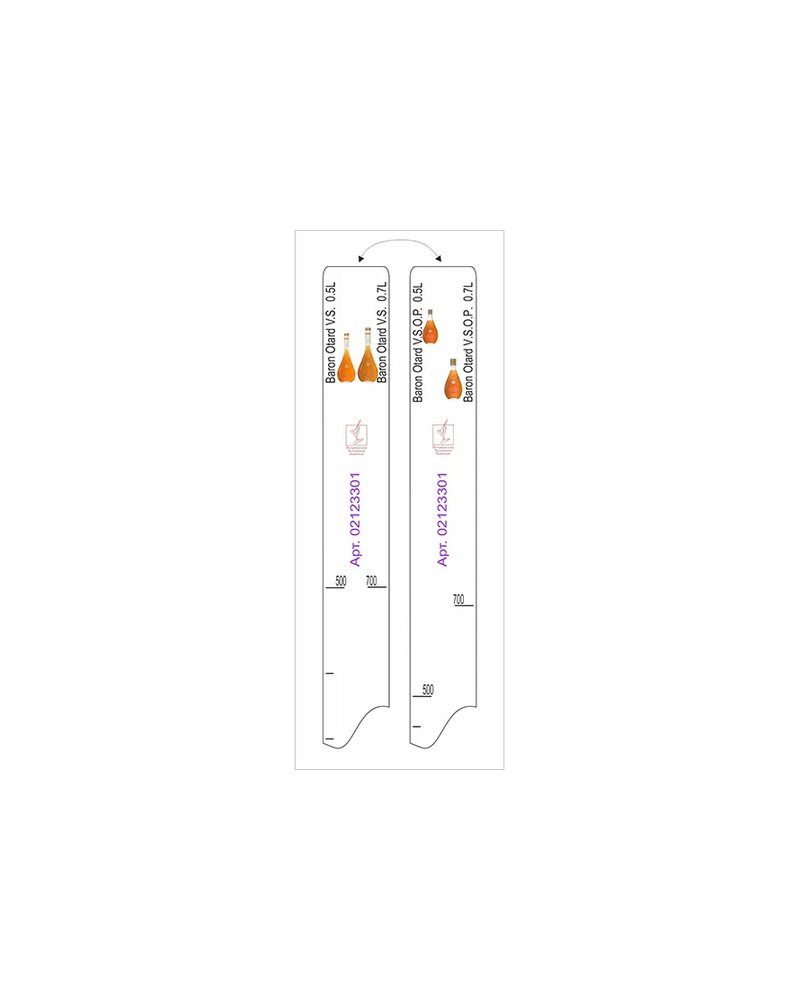 Линейка барная «Отард» VS, VSOP 0.5, 0.7л