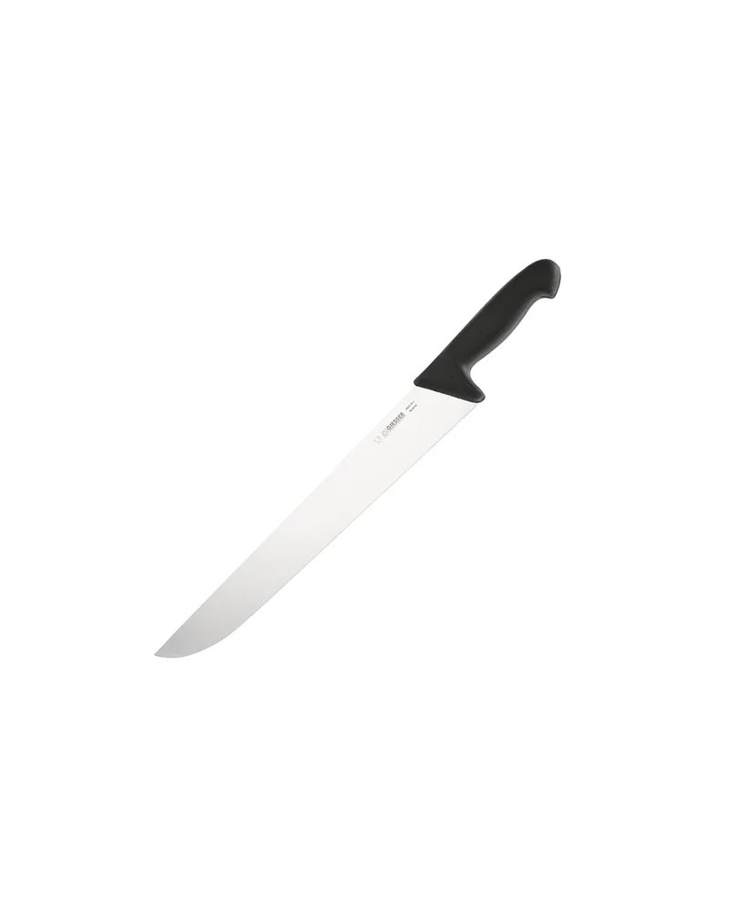 Нож для нарезки мяса сталь нерж.,пластик ,L=48/36см черный,металлич.