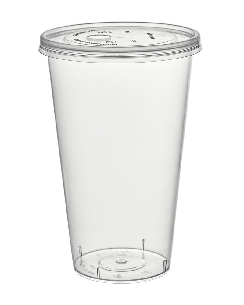 Стакан Bubble cup/шейкер глянец ПП 1021ГП D=90мм цвет прозр. 455/500мл ОЗЛП/ВЗЛП (х20/500)
