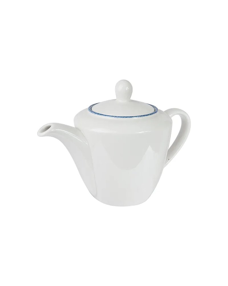 Чайник заварочный «Блю Дэппл» фарфор 310мл D=12,H=12,L=20см белый,синий
