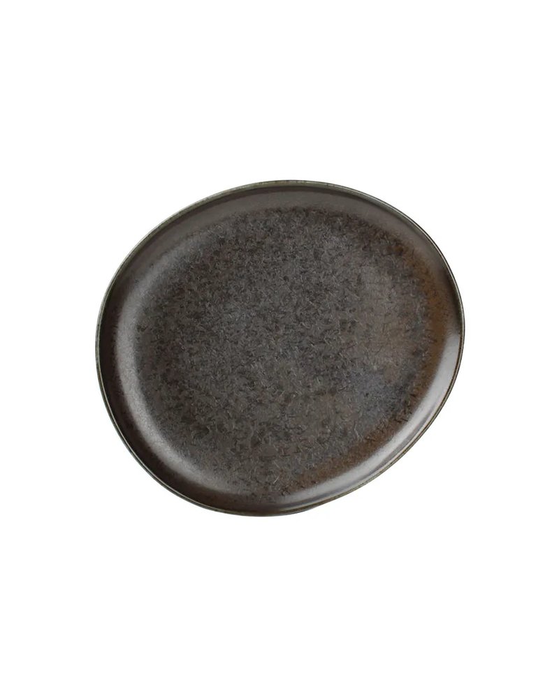 Блюдо для подачи фарфор ,H=20,L=210,B=185мм коричнев.
