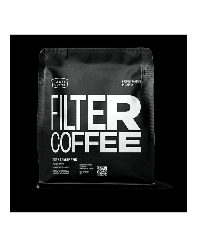 Кофе в зернах Tasty Coffee Перу Эльвер Руис 250 г