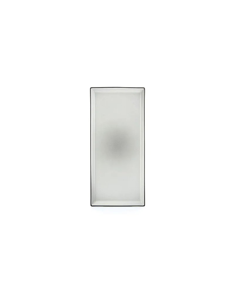 Блюдо «Экинокс» прямоугольное керамика ,H=18,L=325,B=150мм серый