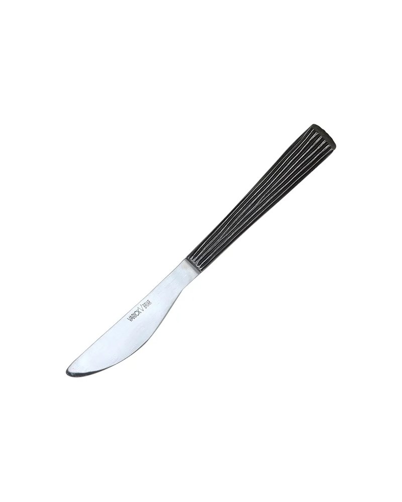 Нож столовый «Дистрест» сталь нерж. ,L=22,9см черный,металлич.